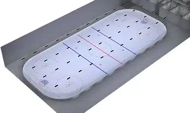 Ice rink lay out clear back Ice Arena